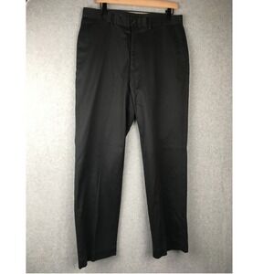 Polo Golf Ralph Lauren Mens Black Flat Front Chino Pants Size 34x30